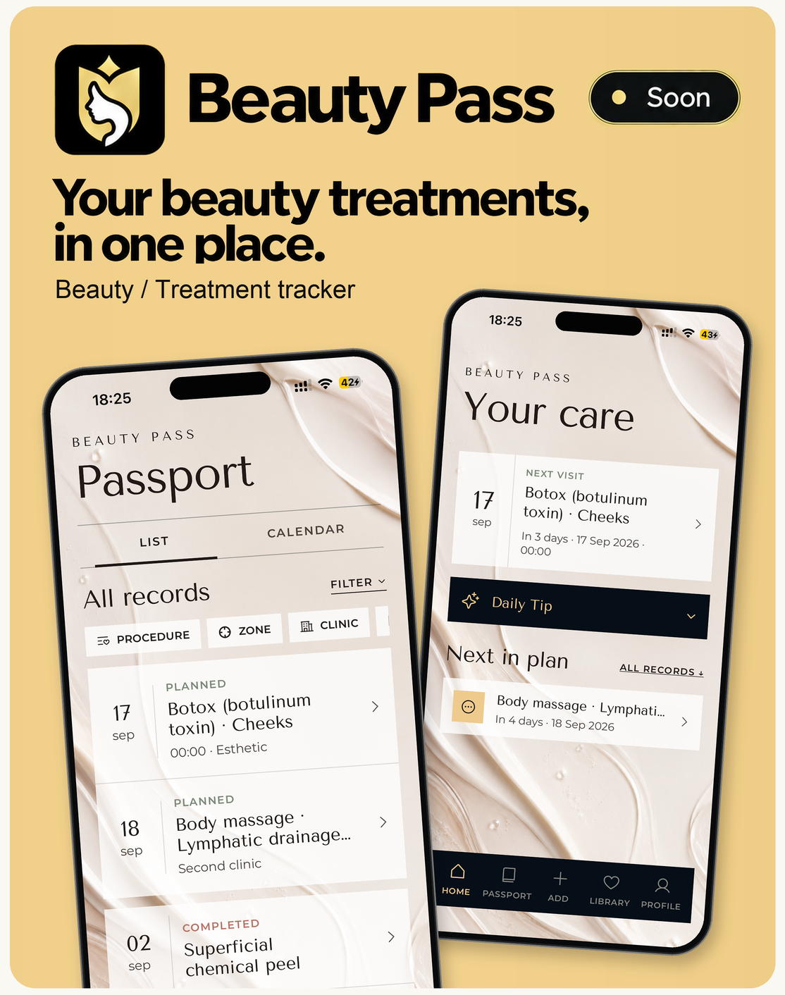 Beauty Pass product interface preview